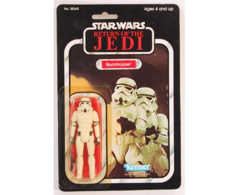 An original vintage 1983 Kenner made Star Wars carded MOC action figure ' Stormtrooper '. Factory sealed upon its original 77