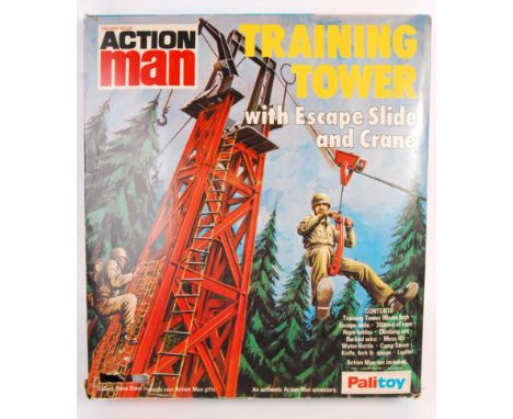 An original vintage Palitoy made Action Man ' Training Tower ' playset. Presumed complete (but unchecked), within it's origin