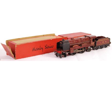 A rare original vintage Hornby Series made 0 Gauge clockwork train set locomotive No. 3C Locomotive 6100 4-4-2 Royal Scot LMS