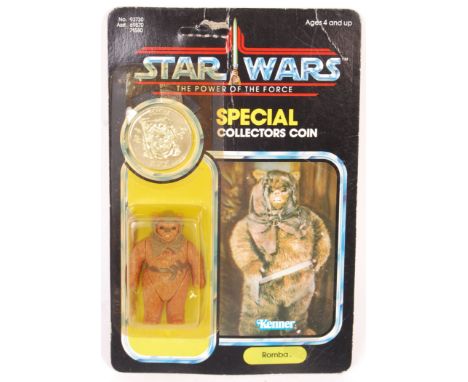 An original vintage 1984 Kenner made Star Wars carded MOC action figure ' Romba ', from the ' Last 17 ' figures released. Fac