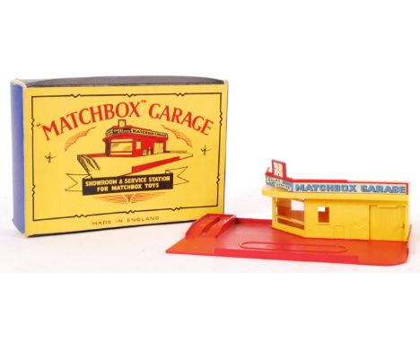 An original vintage Matchbox Lesney ' Garage ' ' Showroom &amp; Service Station ' diecast model playset. Plastic construction