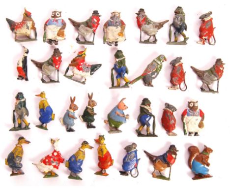 A collection of approx x30 vintage Britains made Cadbury ' Cococubs ' lead figures. All original, including characters: Will 