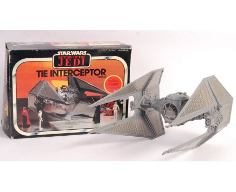 An original vintage Clipper / Meccano / General Mills made Star Wars ' TIE Interceptor Vehicle '. Appears complete, and elect