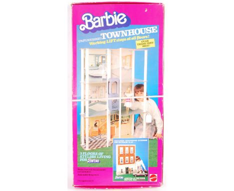 A vintage Mattel made Barbie ' Townhouse ' boxed playset. ' Over Three Feet Tall! '. Vendor assures us set is complete, but i
