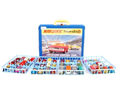 A good vintage Matchbox Lesney ' Superfast ' ' Collector's Carrying Case ' filled with assorted vintage Matchbox diecast mode