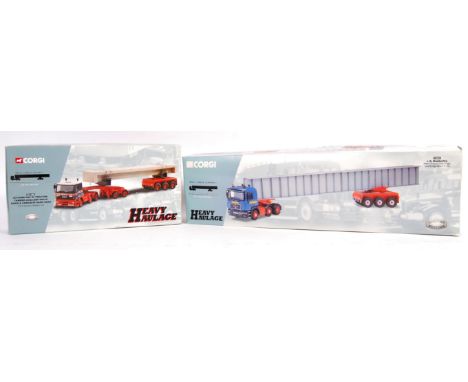 Two Corgi Heavy Haulage Limited Edition 1:50 scale diecast model vehicles to include; CC11802 Leyland DAF 85 Tractor Tandem A