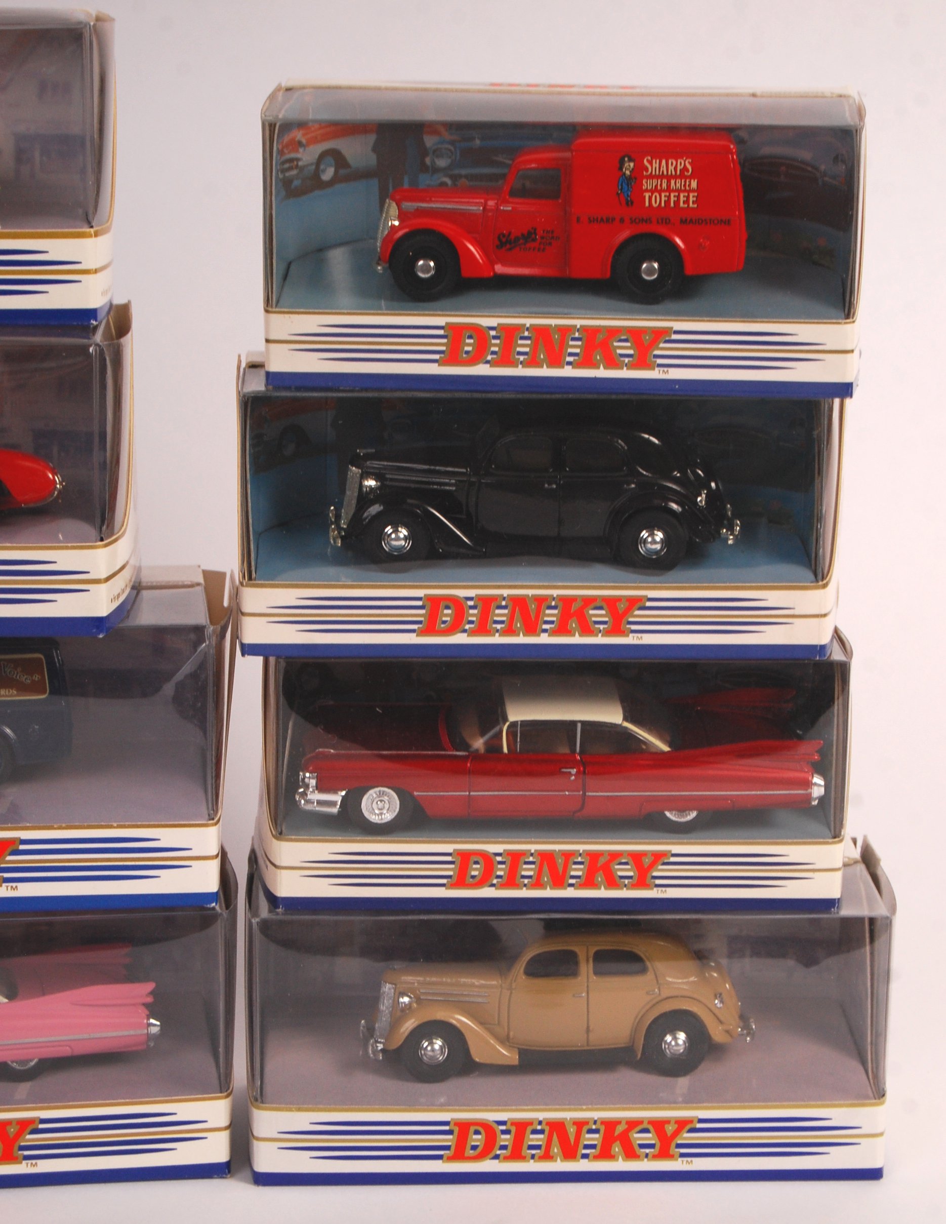 A collection of 12x vintage Dinky Toys made boxed diecast model cars ...