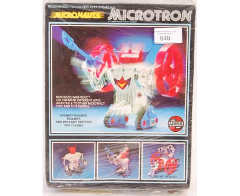 A rare vintage factory sealed Airfix made Micronauts action figure / playset ' Microtron '. Fully factory sealed, still withi