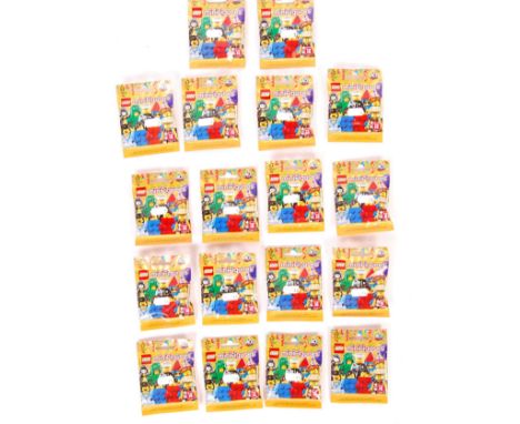 Lego Minifigures - a rare full set of Lego ' Series 18 ' ' Party ' Minifigures. Each fully factory sealed, unopened with cont