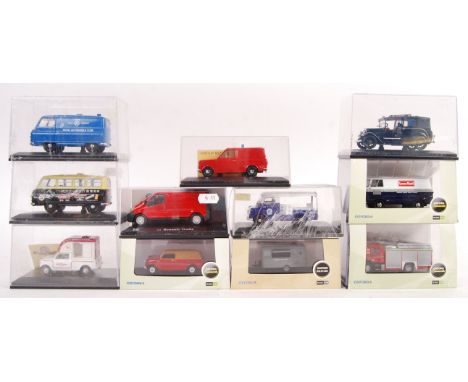 A collection of 10x assorted oxford diecast made 1/43 scale models. All appearing mint and unused in ex shop-stock condition.