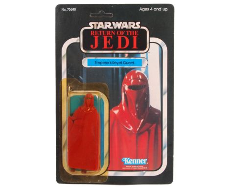 An original vintage 1983 Kenner made Star Wars carded MOC action figure ' Emperor's Royal Guard '. Factory sealed upon it's o