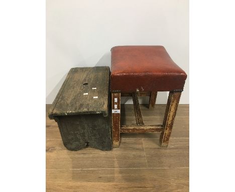 VINTAGE CRACKET & STOOL