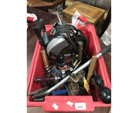 1 BOX OF TOOLS