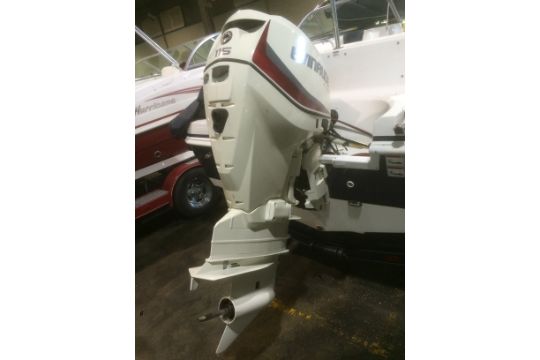 2014 NEW EVINRUDE (E-TEC E115DPXAFB) 115HP OUTBOARD MOTOR WITH PROP CURRENTLY ON LOT 125