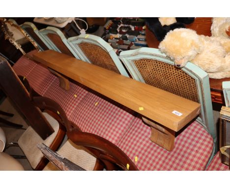 An oak shelf 