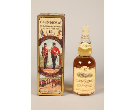 Glenmoray Single 12 year old Highland Scotch Whisky, 'Scotland's Historic Highland regiment' The Highland Light Infantry ' 70