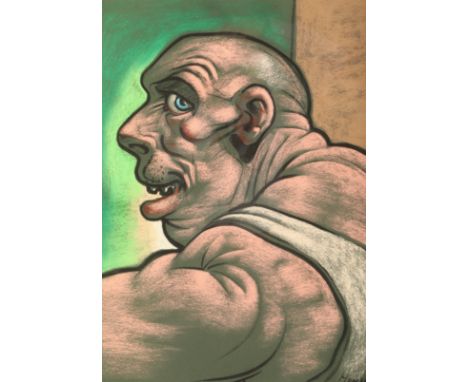 Peter Howson OBE (Scottish born 1958) ARR Framed pastel, signed lower right Figure Study 59cm x 44cm