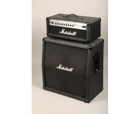 Marshall VS412 speaker cabinet amplifier, lead 4x12, 140W, 68 x 67cm and a Marshall amplifier head model MG100HCFX (2)