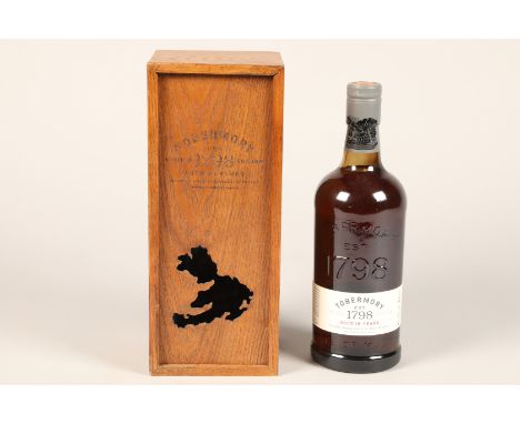 Bottle of Tobermory 1798 limited edition fifteen year old single malt Scotch whisky, 70cl, 46.3%, with wooden casePlease note