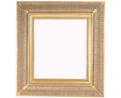 Eli Wilner Custom Made American Frame. Stamped verso. Provenance: The historic period frame collection of Eli Wilner. The col