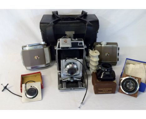 Linhof Technika camera, Linhof Rollex 6x6, Linhof Super rollex 56x72, Linhof lens shade, Linhof Synchro-compur lens, Schneide