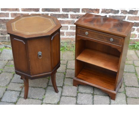 Regency style cellarette/drinks cabinet & shelf unit