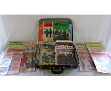 Selection of sheet music inc The Beatles, The Shadows and The Rolling Stones