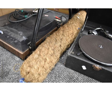 A rope boat fender.