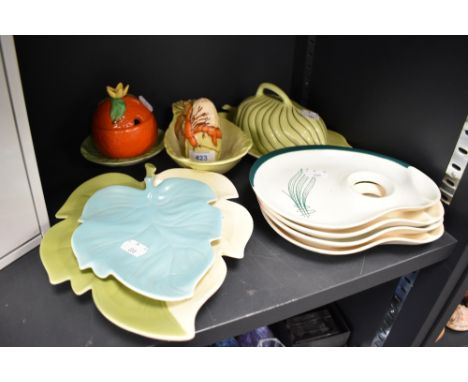 A selection of ceramics by Carltonware including lidded dish and similar