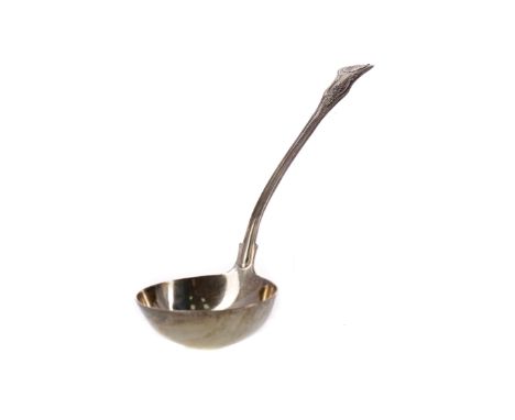 VICTORIAN SILVER SERVING LADLE, maker Chawner &amp; Co., London 1853, King's pattern, 34.5cm long, 301g