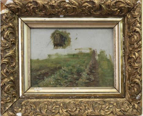 ATTRIBUTED TO ROBERT MCGREGOR RSA (SCOTTISH 1847 - 1922), CABBAGE PATCH, A STUDY oil on board, signed indistinctly with monog