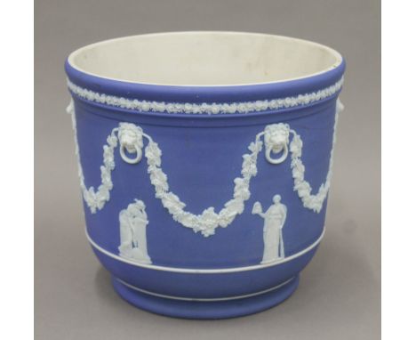 A Wedgwood Jasperware planter. 20.5 cm high.
