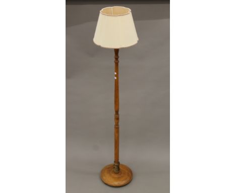 An early 20th century standard lamp. 173 cm high overall.