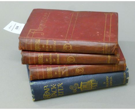 Baring-Gould, Sabine, 'Arminell', three volumes, first edition, 1890 and  Baring-Gould, Sabine, 'Cheap Jack Zita', 1896 editi
