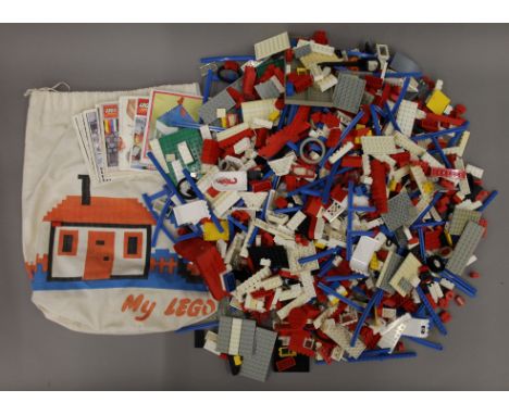 A large quantity of vintage Lego and late 1960's/70's brochures.