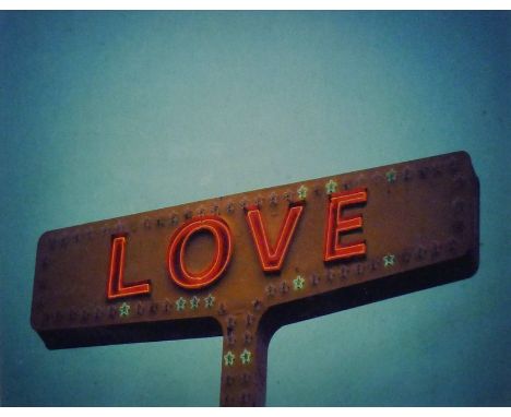 SAMMY ADAMS, 'Hakuna Mutata', print, signed and dated 2015 and ROBERT CADLOFF, 'Love Sign', print, both framed and glazed. Th