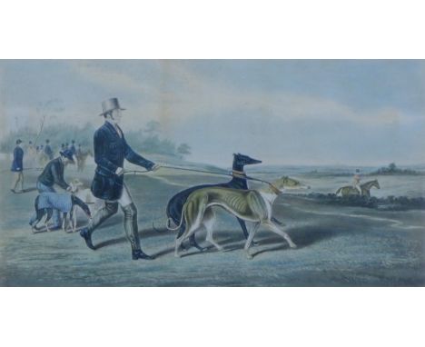 HENRY A PAPPRILL (1816-1903) British, after H LAPORTE (1799-1873) two hare coursing images: 'In the  Slips' and 'The First Tu