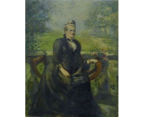 'Portrait of a Victorian Woman', oil on canvas. 41 x 50.5 cm.