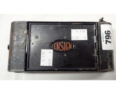 A vintage Ensign All Distance folding pocket bellows camera