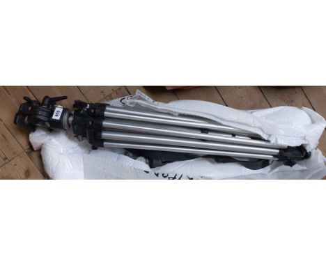 A Saba ST100 camera tripod - sold with a smaller vintage similar