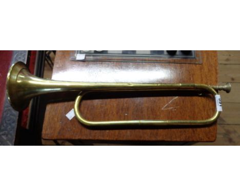 A vintage brass Boys Brigade bugle