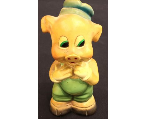 Ceramic laughing pig, H: 25 cm. P&amp;P Group 3 (£25+VAT for the first lot and £5+VAT for subsequent lots) 