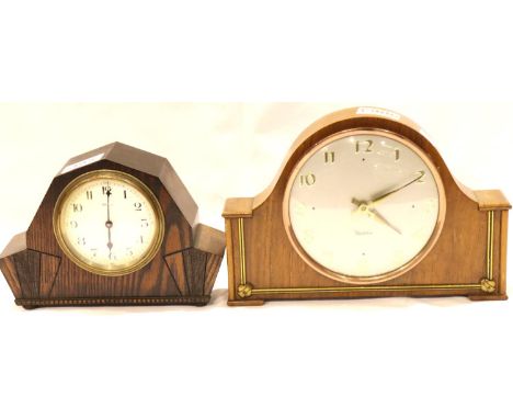 Bayard French mantle clock and a Westclox mantle clock. P&amp;P Group 3 (£25+VAT for the first lot and £5+VAT for subsequent 