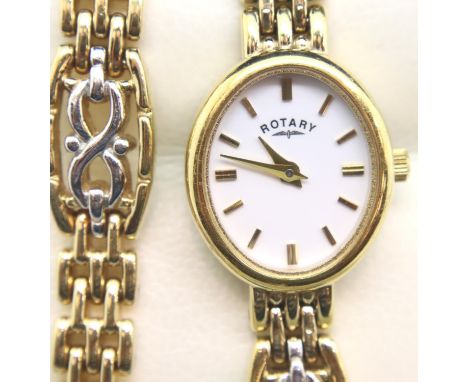 Rotary ladies matching watch and bracelet. P&amp;P Group 1 (£14+VAT for the first lot and £1+VAT for subsequent lots) 