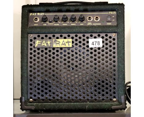 Fat Rat FR15 amplifier. Not available for in-house P&P, contact Paul O'Hea at Mailboxes on 01925 659133Condition Report: All 