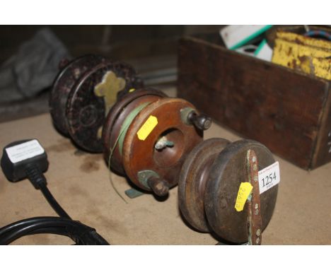 Three various vintage fishing reels 