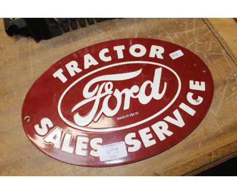 A Ford Tractor Sales Service sign (220)