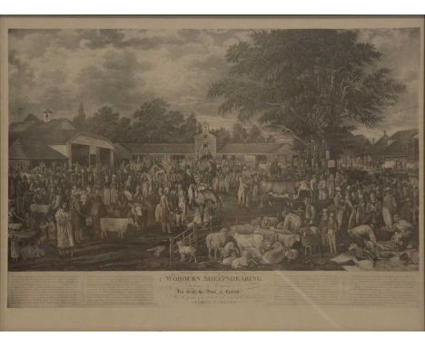 After George Garrard, Wobourn Sheepshearing, a later print,45x60cmCondition report:It appears to be a late 29th century repri