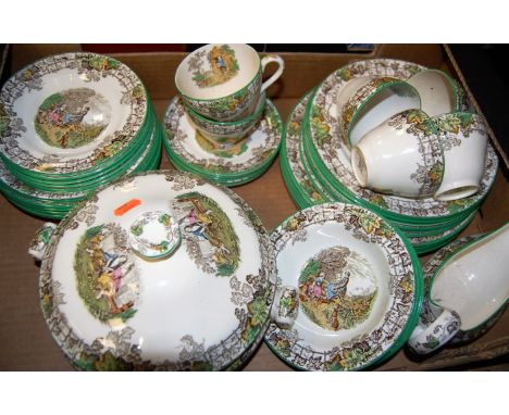 A Copelands Spode Byron part tea and dinner service