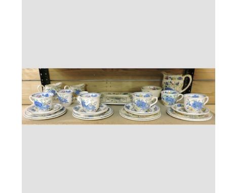 A Masons Regency pattern part tea service 